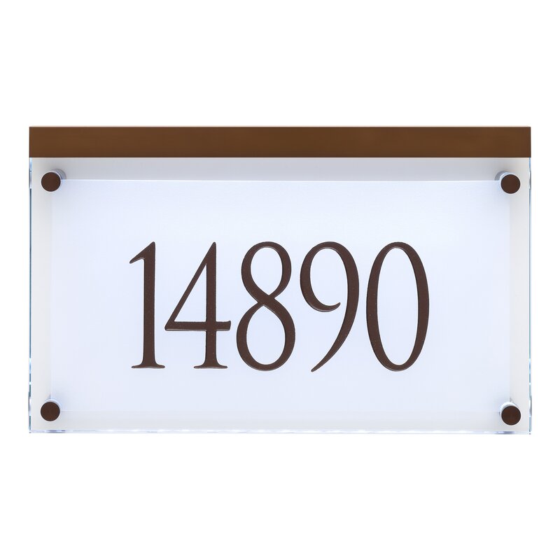 1-Line Address Plaque