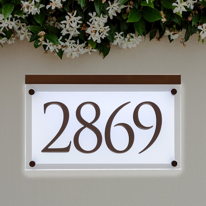 1-Line Address Plaque