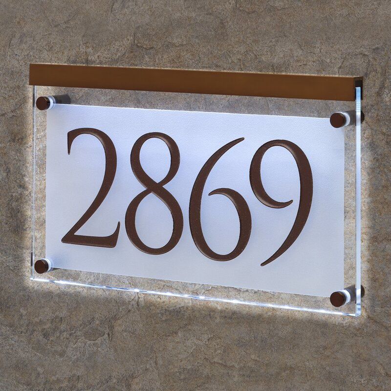 1-Line Address Plaque