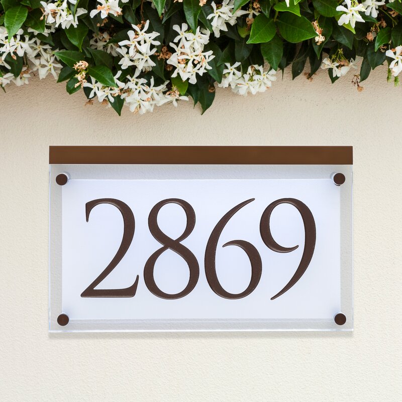 1-Line Address Plaque