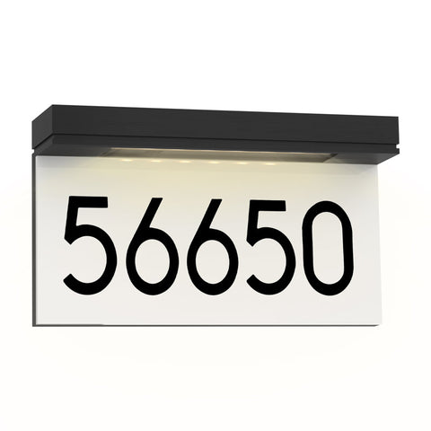 1-Line Solar Wall Address Plaque Frame