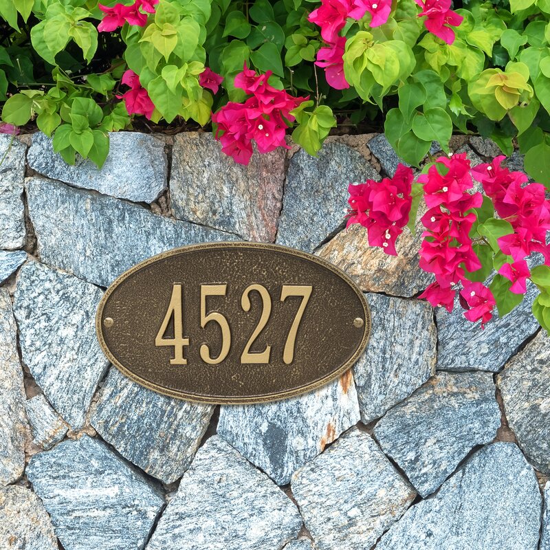 1-Line Wall Address Plaque