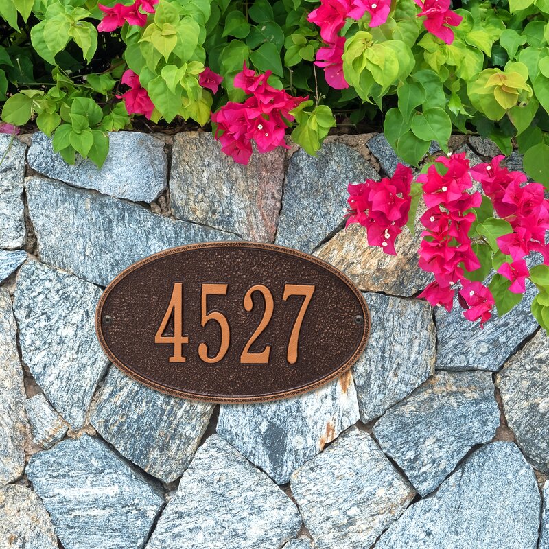 1-Line Wall Address Plaque