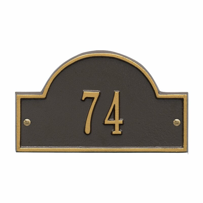 1-Line Wall Address Plaque