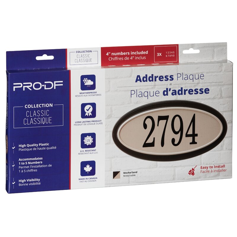 1-Line Wall Address Plaque