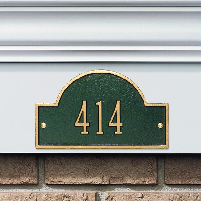 1-Line Wall Address Plaque