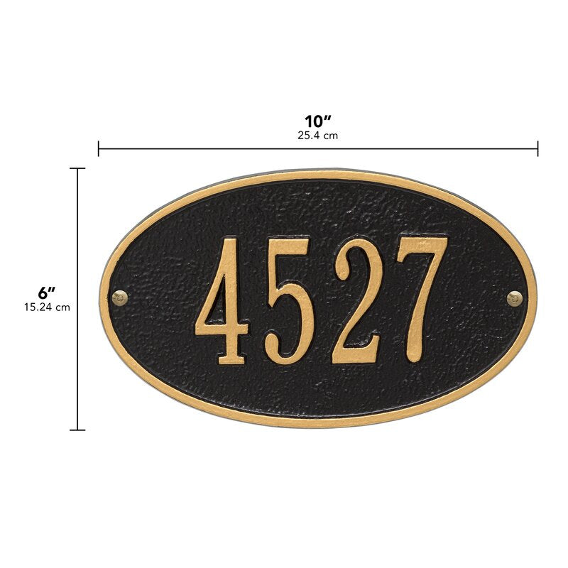 1-Line Wall Address Plaque