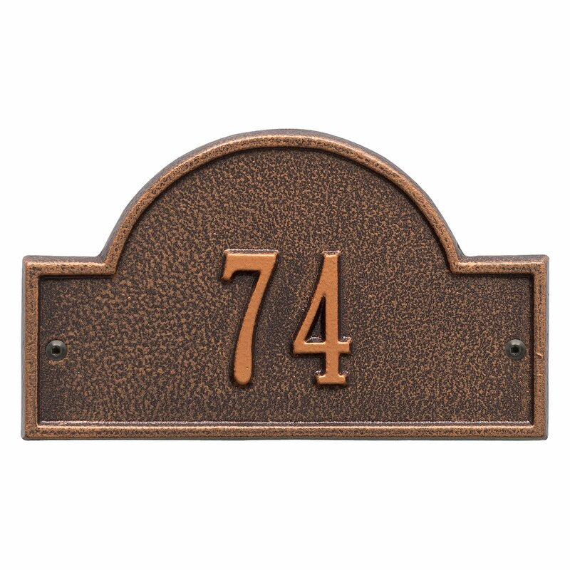 1-Line Wall Address Plaque