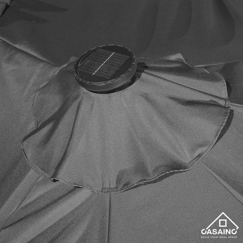 181.1'' x 106.3'' Lighted Rectangular Market Umbrella
