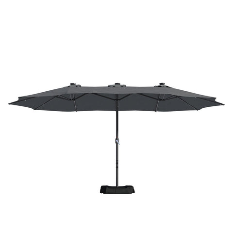 181.1'' x 106.3'' Lighted Rectangular Market Umbrella