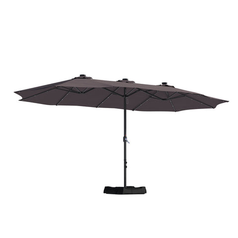181.1'' x 106.3'' Lighted Rectangular Market Umbrella