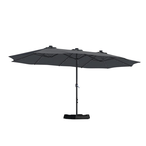 181.1'' x 106.3'' Lighted Rectangular Market Umbrella