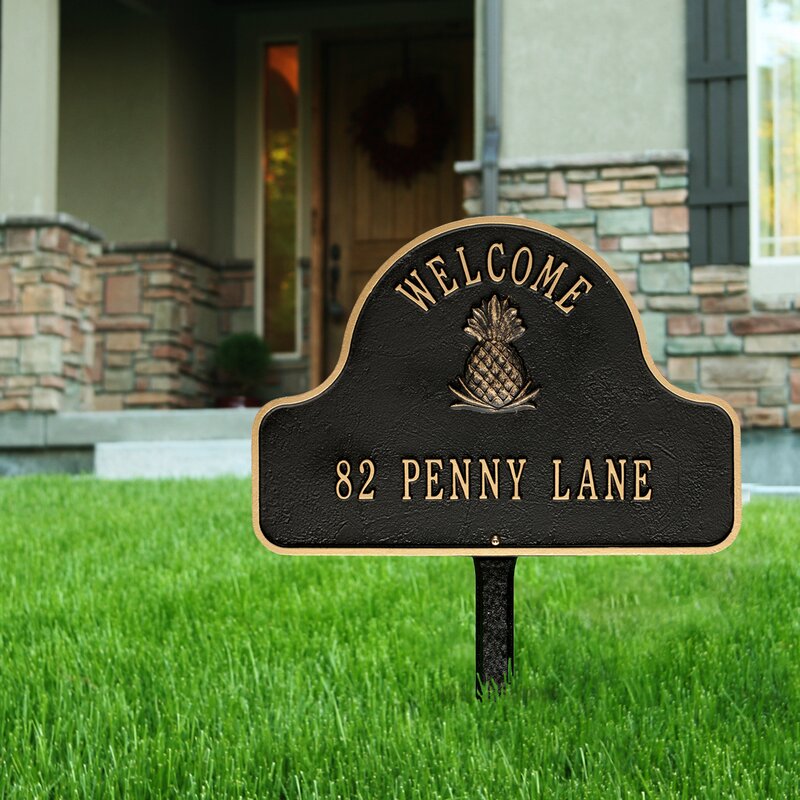 2-Line Lawn Address Sign