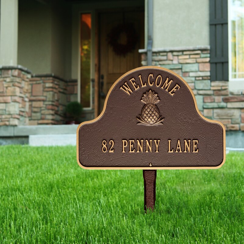 2-Line Lawn Address Sign