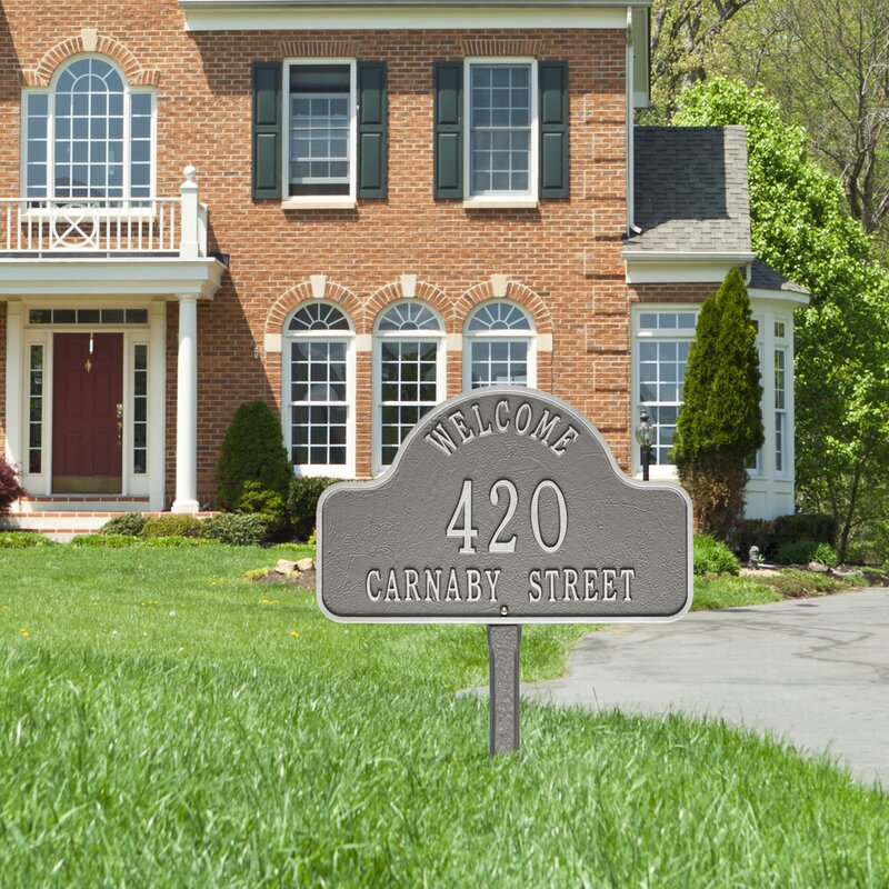 2-Line Lawn Address Sign