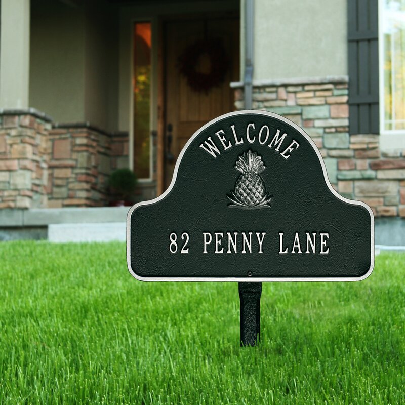 2-Line Lawn Address Sign