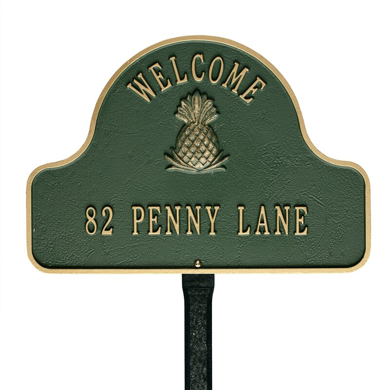 2-Line Lawn Address Sign