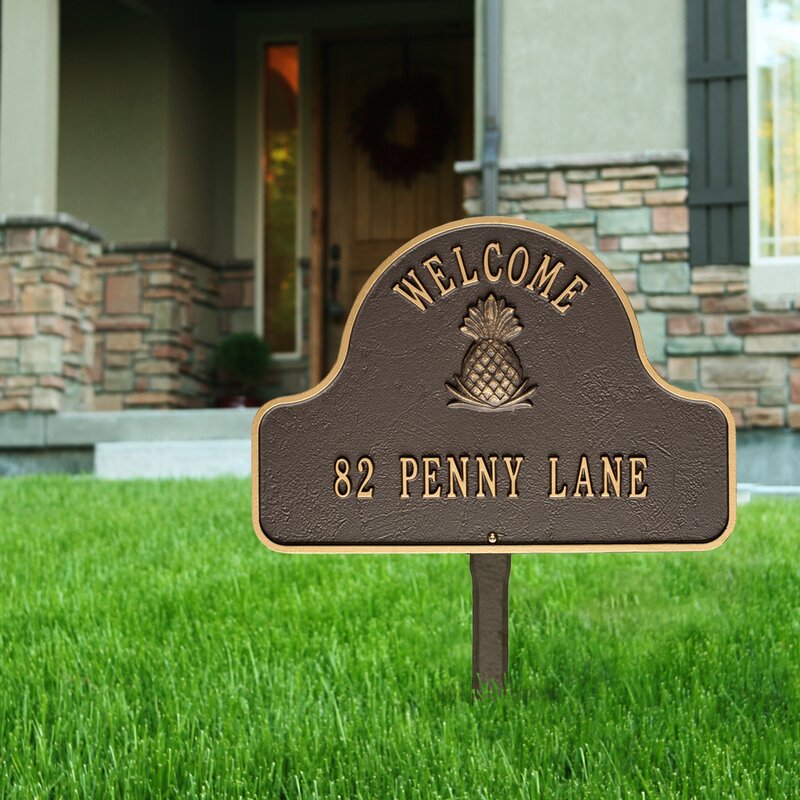 2-Line Lawn Address Sign