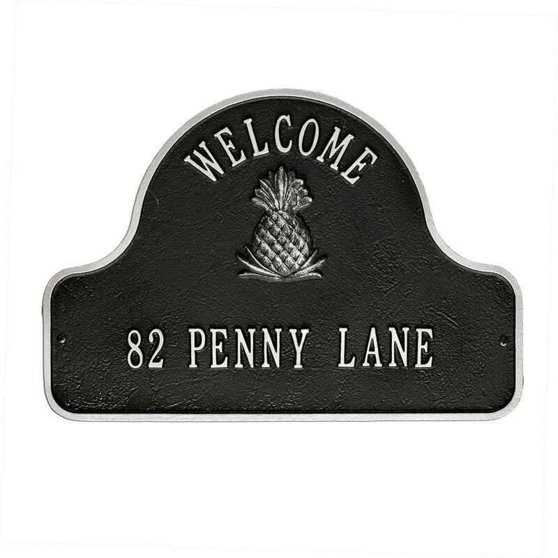 2-Line Wall Address Plaque