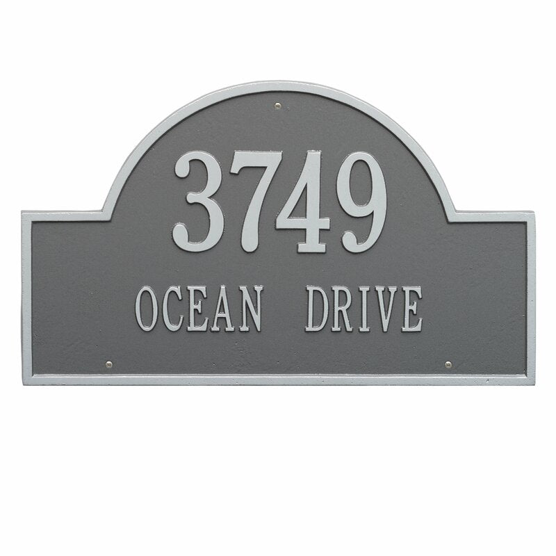 2-Line Wall Address Plaque