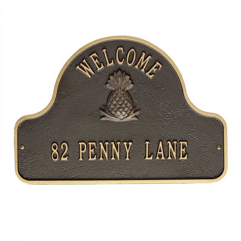 2-Line Wall Address Plaque