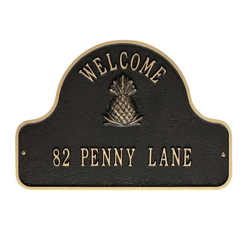 2-Line Wall Address Plaque