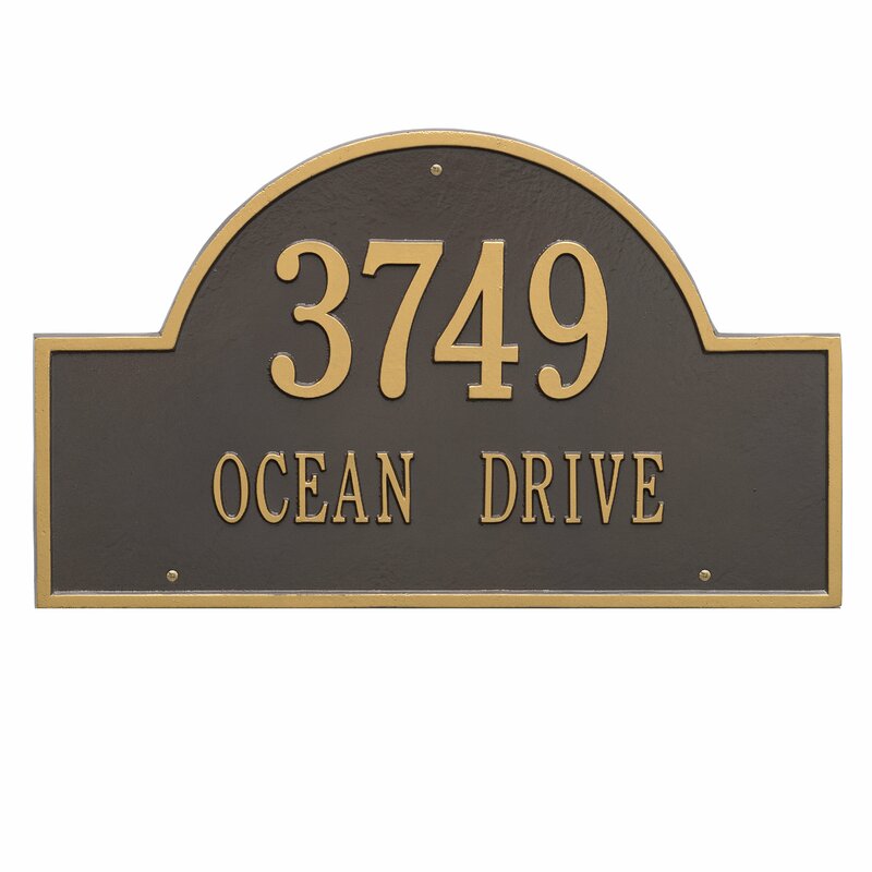 2-Line Wall Address Plaque