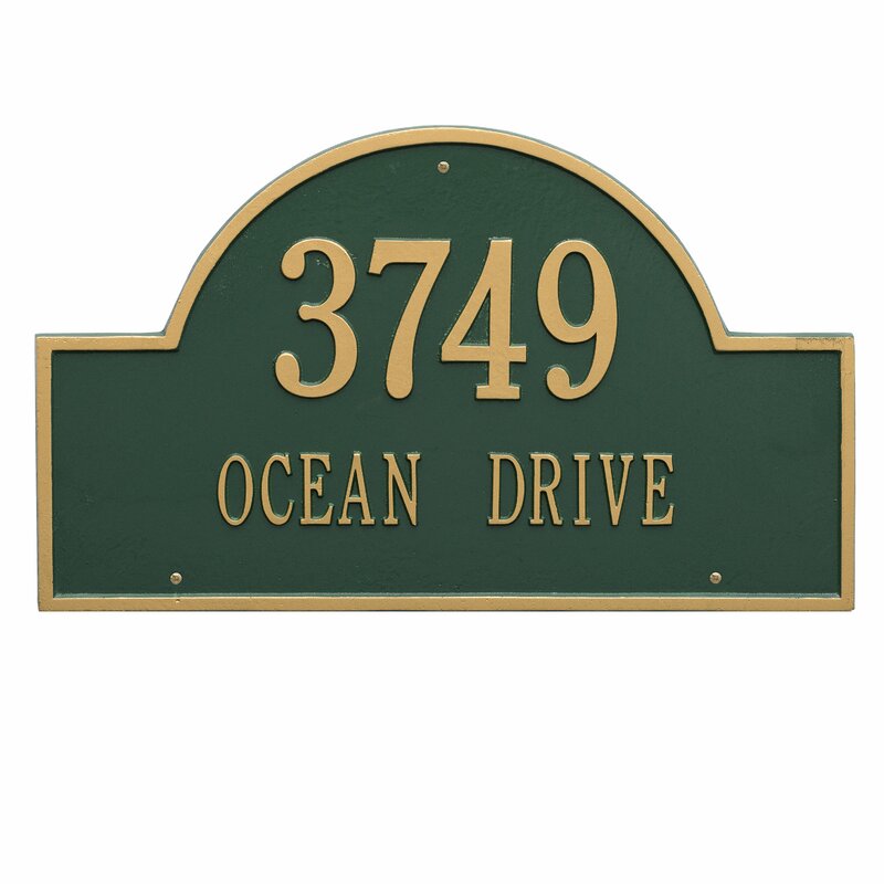 2-Line Wall Address Plaque