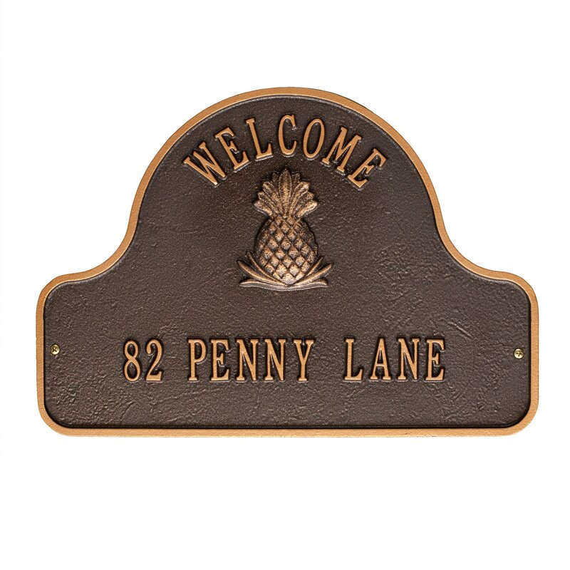 2-Line Wall Address Plaque