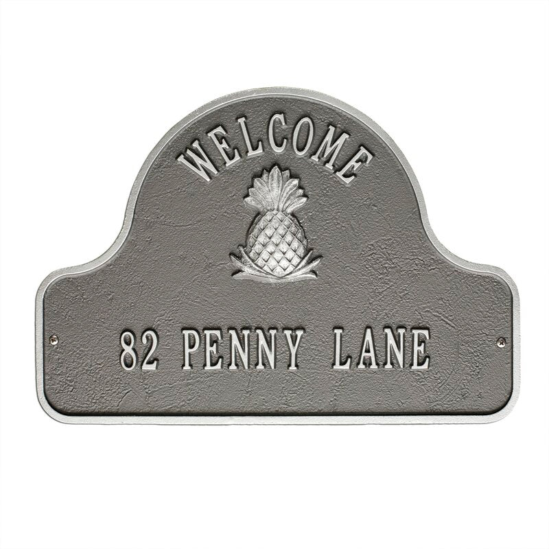 2-Line Wall Address Plaque