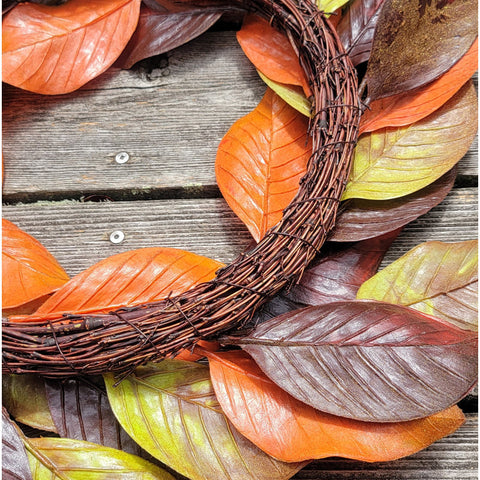 20" Magnolia Leaf Wreath