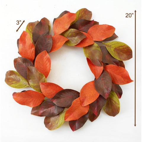20" Magnolia Leaf Wreath