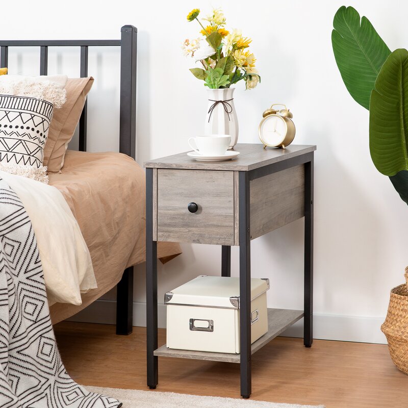 24'' Tall End Table with Storage