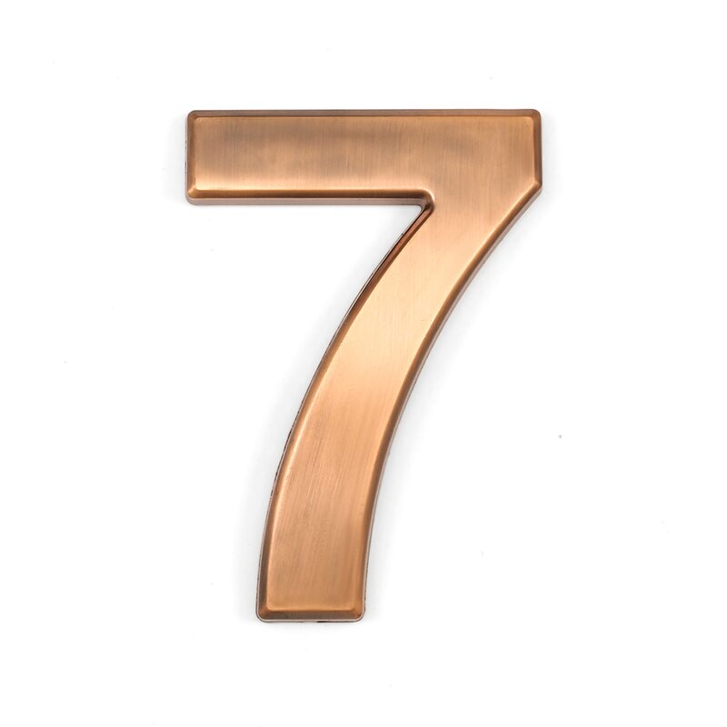 3D Number 7 Lettering