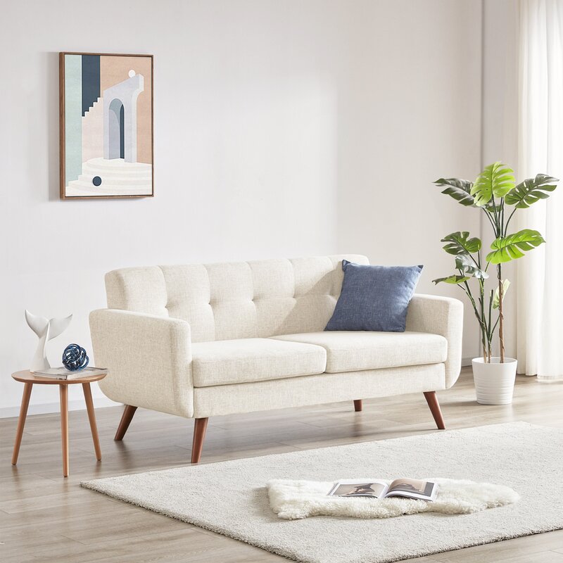 67" Square Arm Loveseat