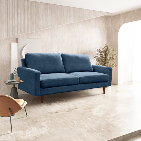 69'Square Arm Contemporary Style Sofa
