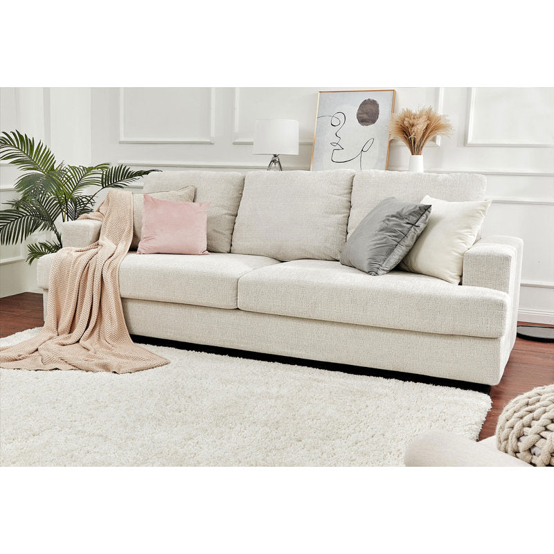 AMERLIFE Sofa, Deep Seat Sofa-Contemporary Sofa Couch, 97" Wide 3 Seater Sofa