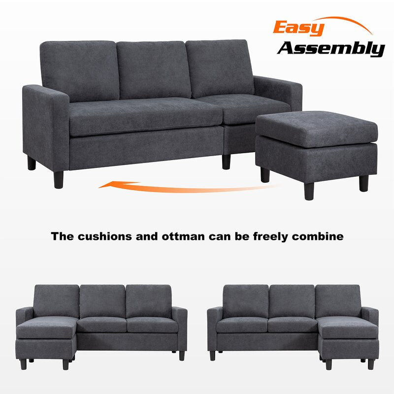 Aadvik 77.55'' Upholstered Sofa Chaise