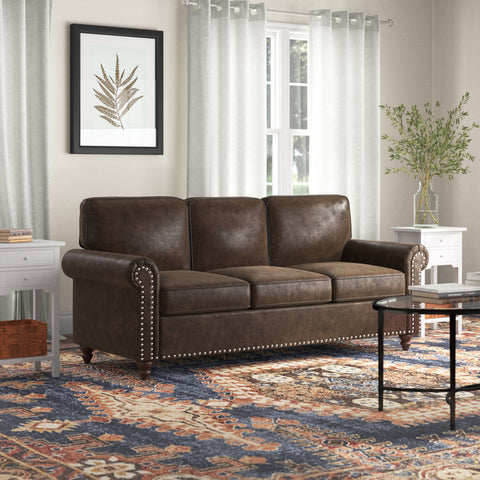 Abduallah 78'' Vegan Leather Sofa