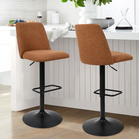 Green Adiza Swivel Adjustable Height Stool (Set of 2)