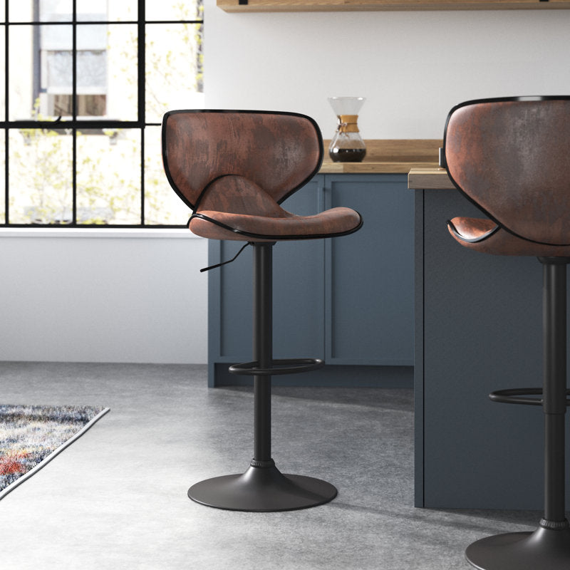 Aeriel Swivel Adjustable Height Stool (Set of 2)