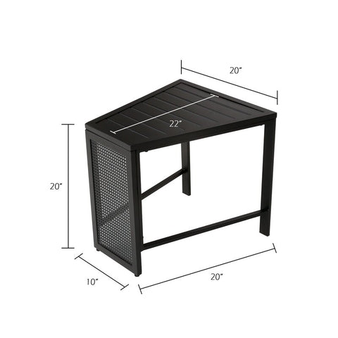 Ahsha Metal Outdoor Side Table