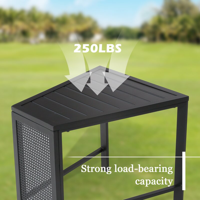 Ahsha Metal Outdoor Side Table