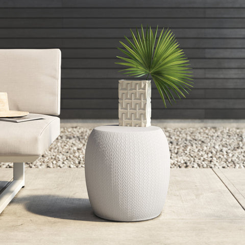 Albreda Concrete Outdoor Side Table