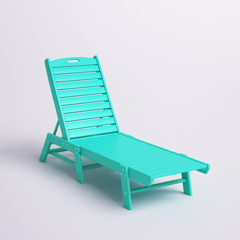 Alfea Outdoor HDPE Chaise Lounge