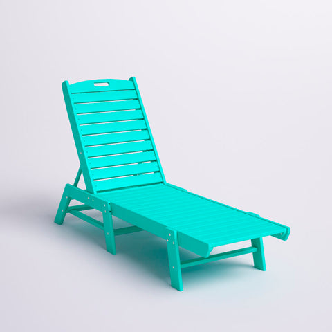 Alfea Outdoor HDPE Chaise Lounge