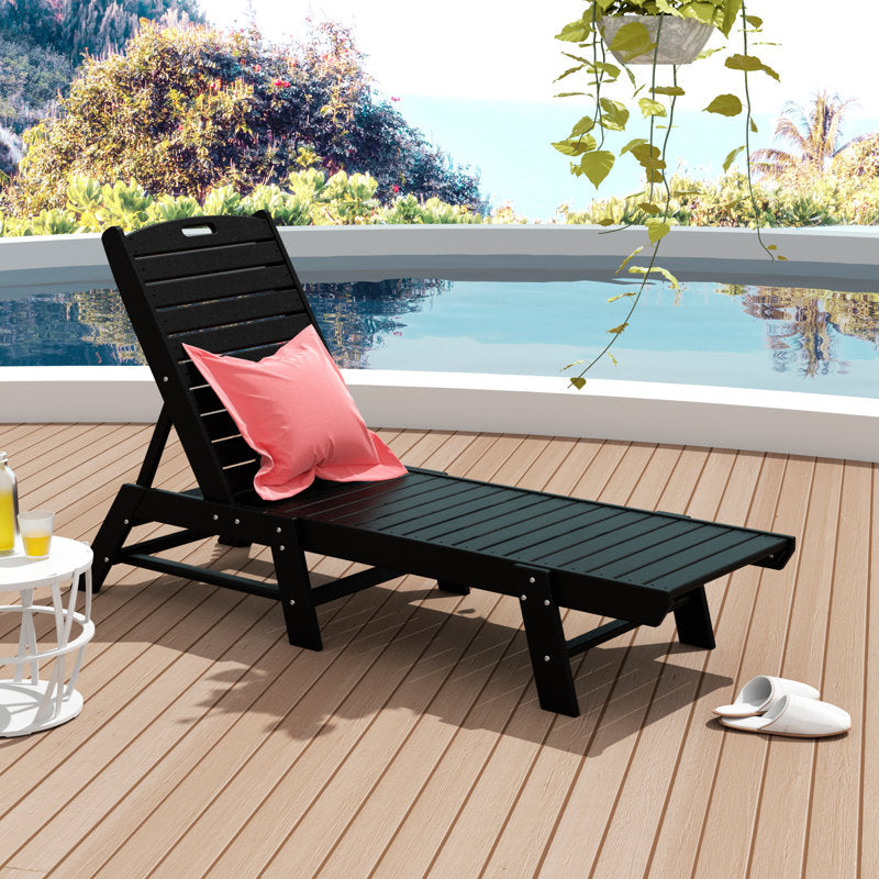 Alfea Outdoor HDPE Chaise Lounge