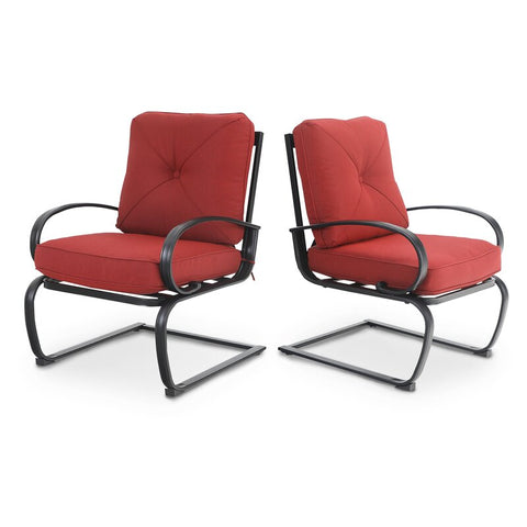 Alyah Metal Outdoor Lounge Chair (Set of 2)