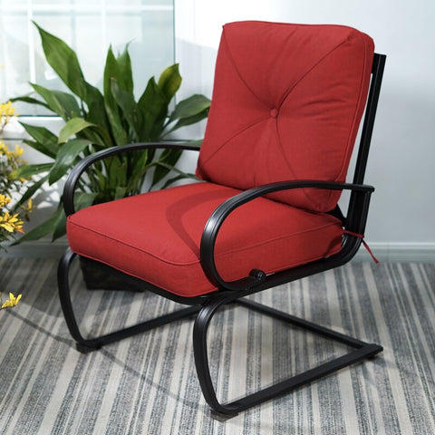 Alyah Metal Outdoor Lounge Chair (Set of 2)