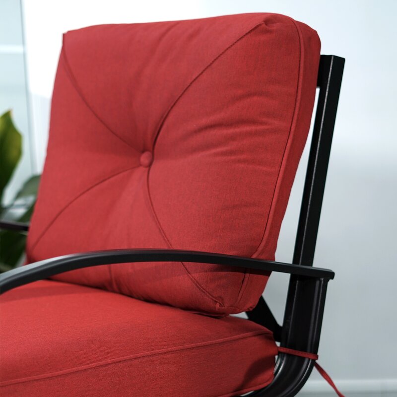 Alyah Metal Outdoor Lounge Chair (Set of 2)